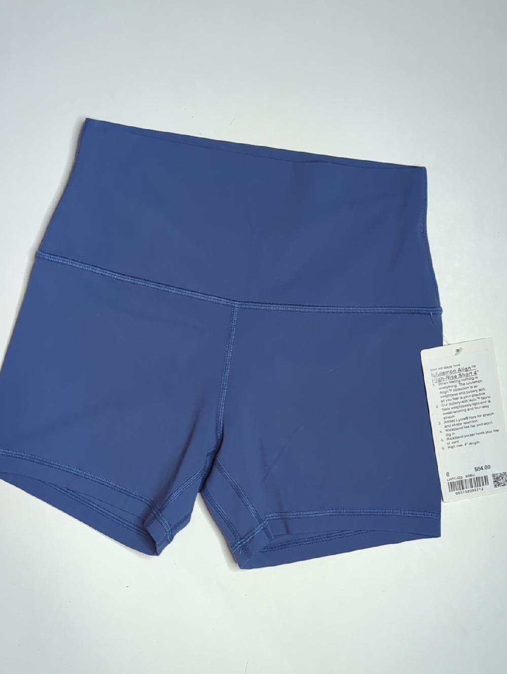Lululemon Align High Rise Short 4" Size 6 Brilliant Blue
